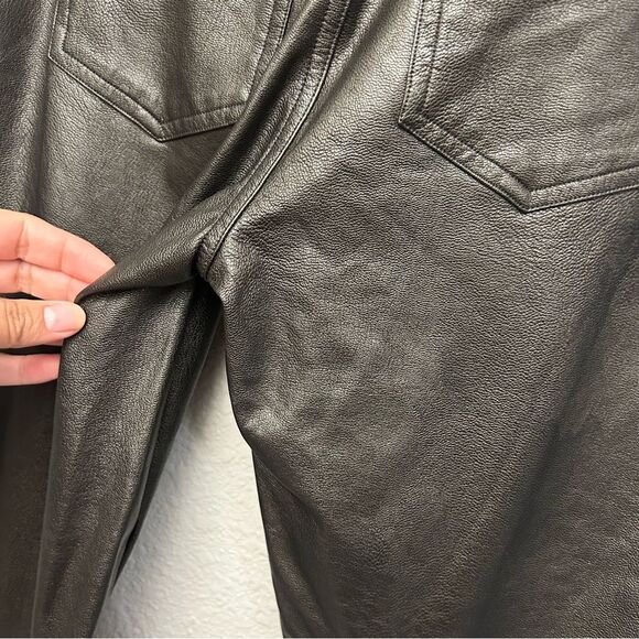 Spanx Leather-Like Ankle Skinny Pant Luxe Black Size XS TP - Picture 9 of 16